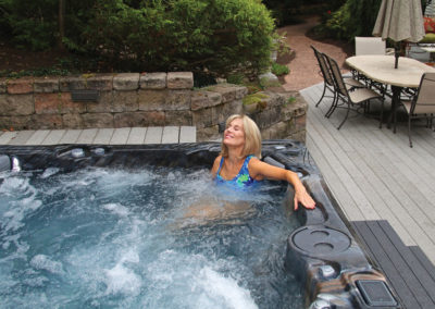 woman relaxing in spa